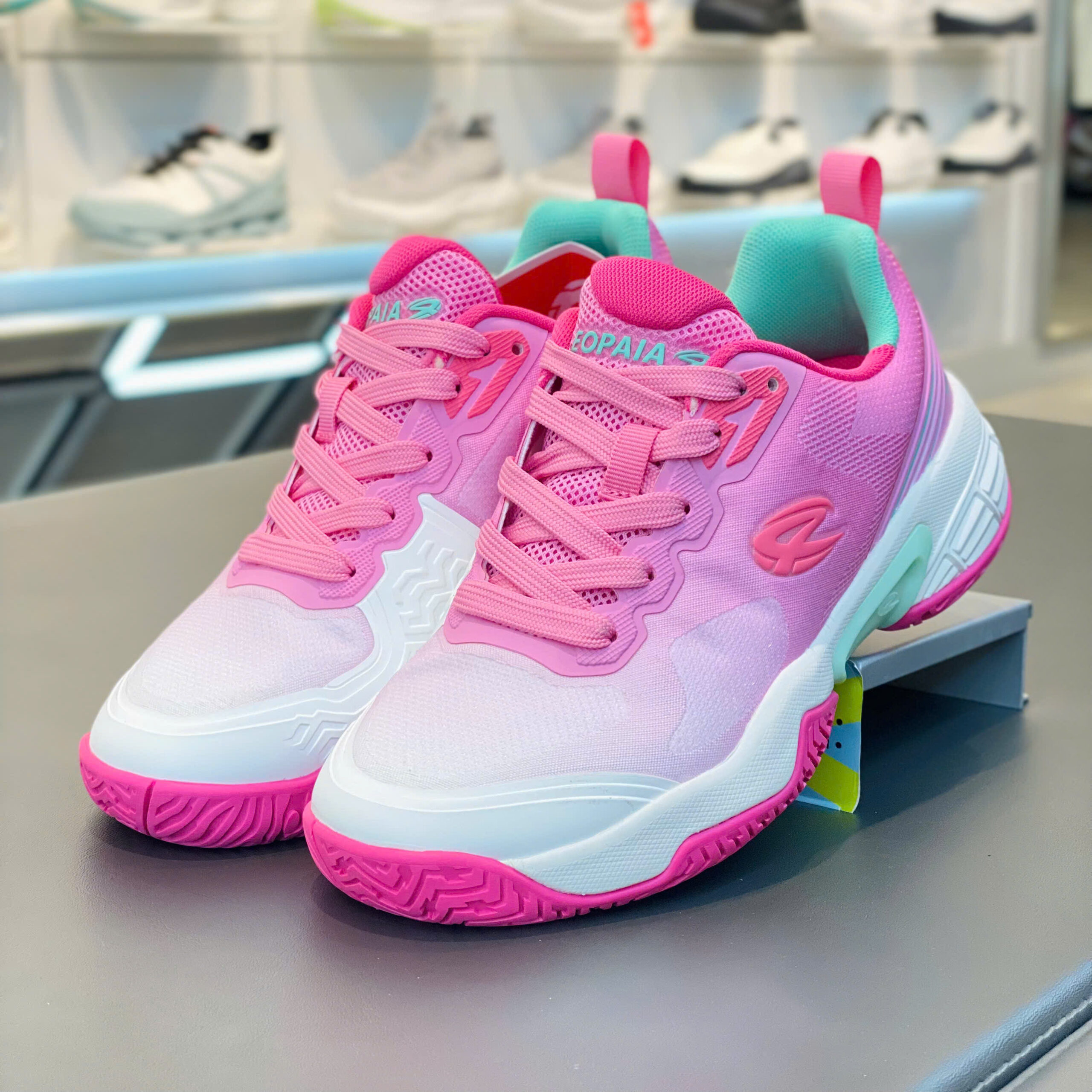 Giày Picklbeball nữ Eopaia - L492578 - White Pink - Ảnh 2