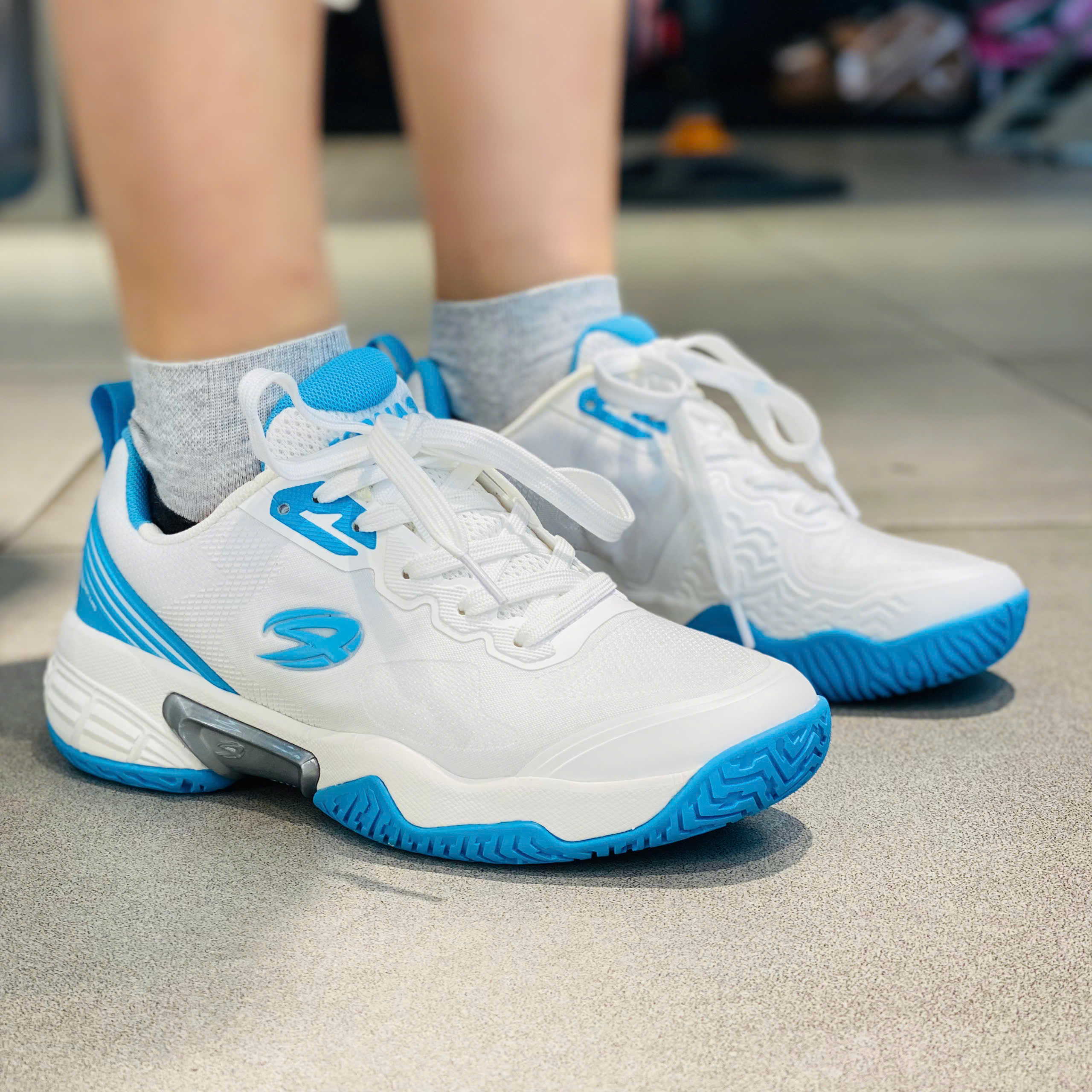 Giày Picklbeball nữ Eopaia - L492578 - White Sky Blue - Ảnh 3