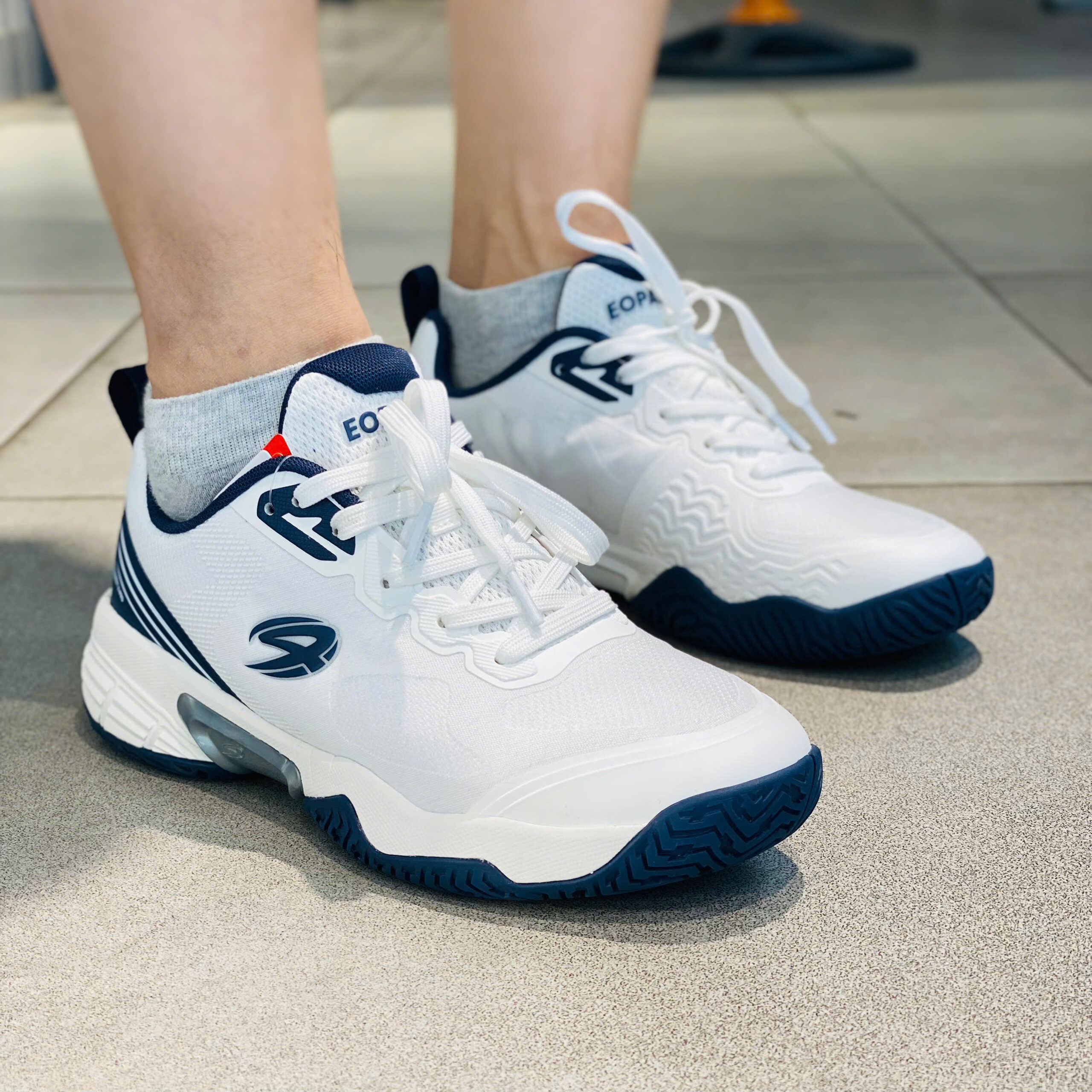 Giày Picklbeball nam Eopaia - M492578 - White Navy - Ảnh 5