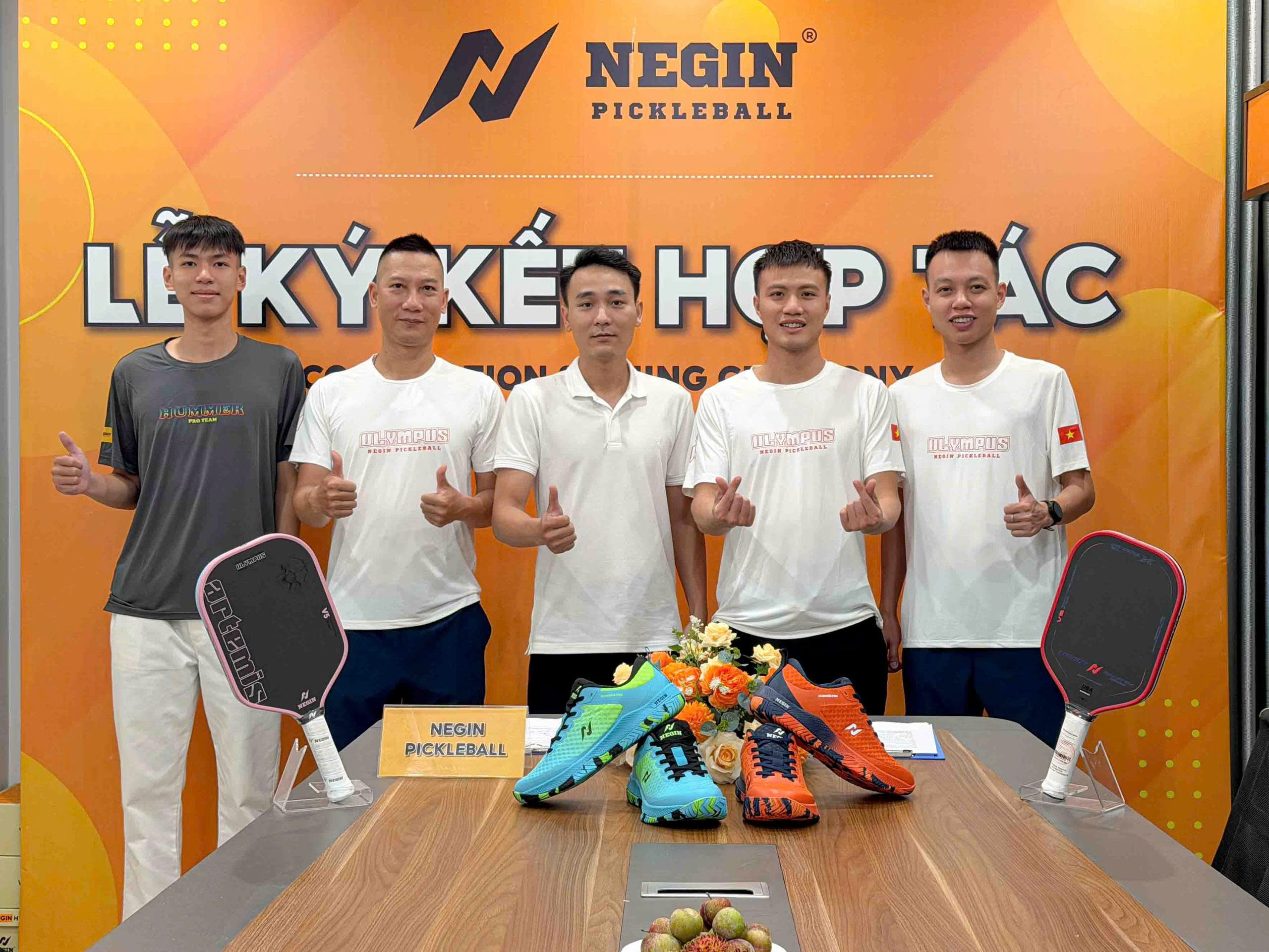 ễ ký kết hợp tác giữa Negin và các VĐV Pickleball