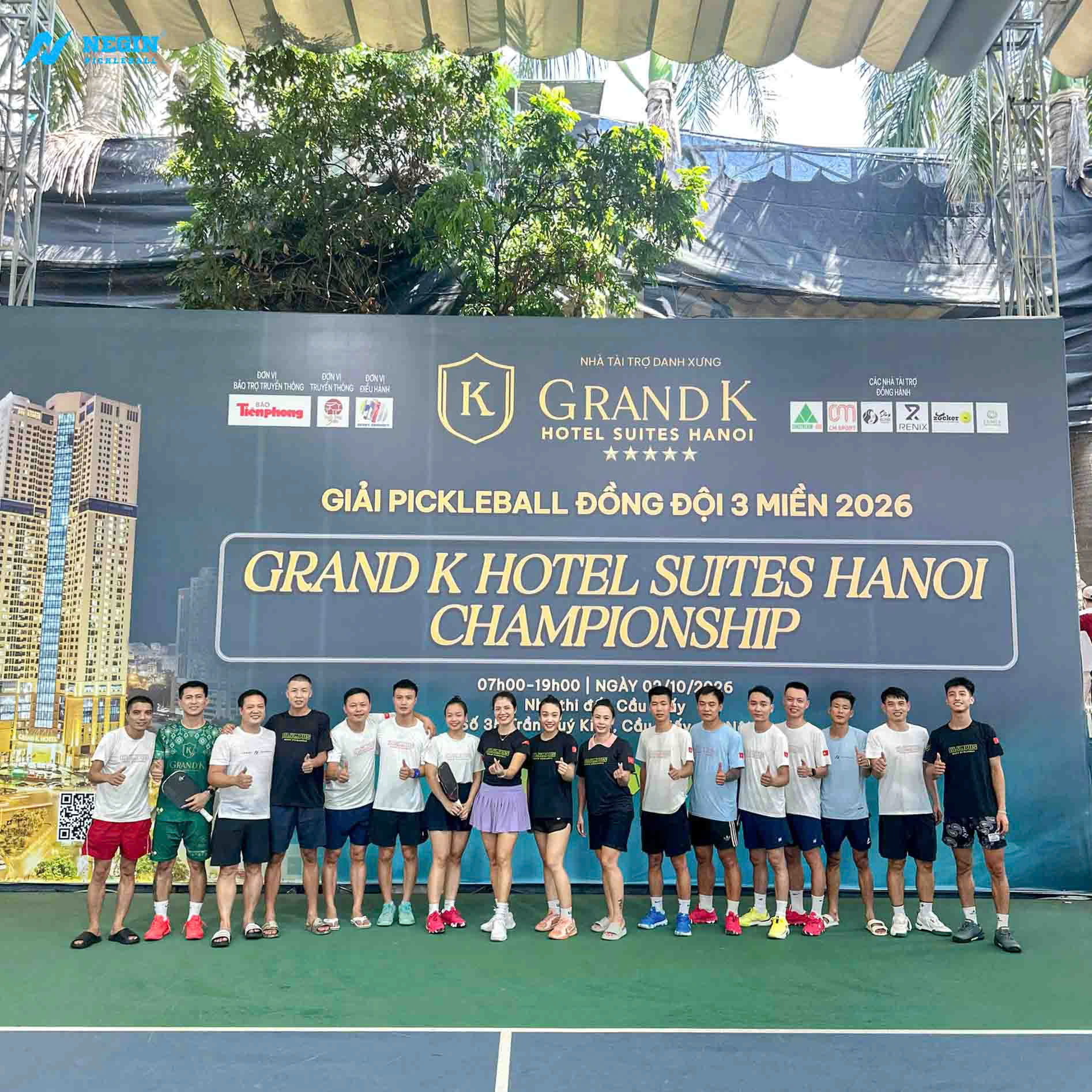 Team Negin tham gia giải đấu pickleball đồng đội 3 miền 2026